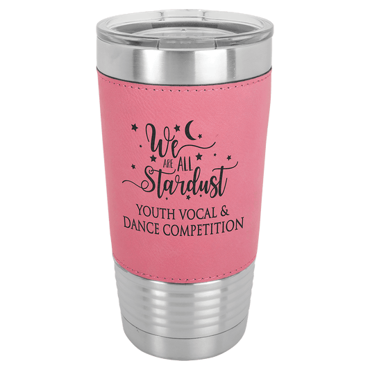 20oz Pink Leatherette Tumbler - Whoa, Jody Boy!