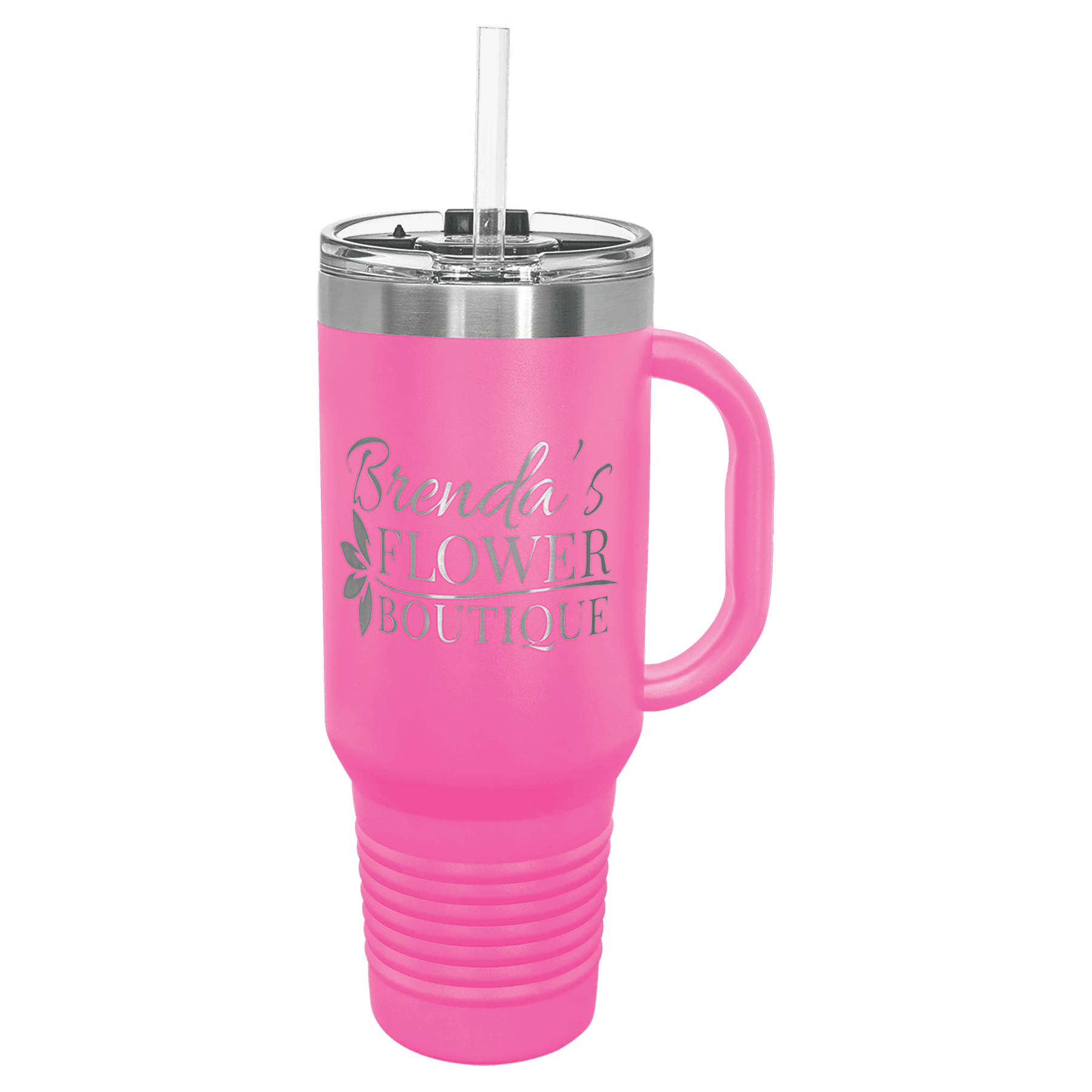 40oz Pink Travel Mug with Straw - Whoa, Jody Boy!