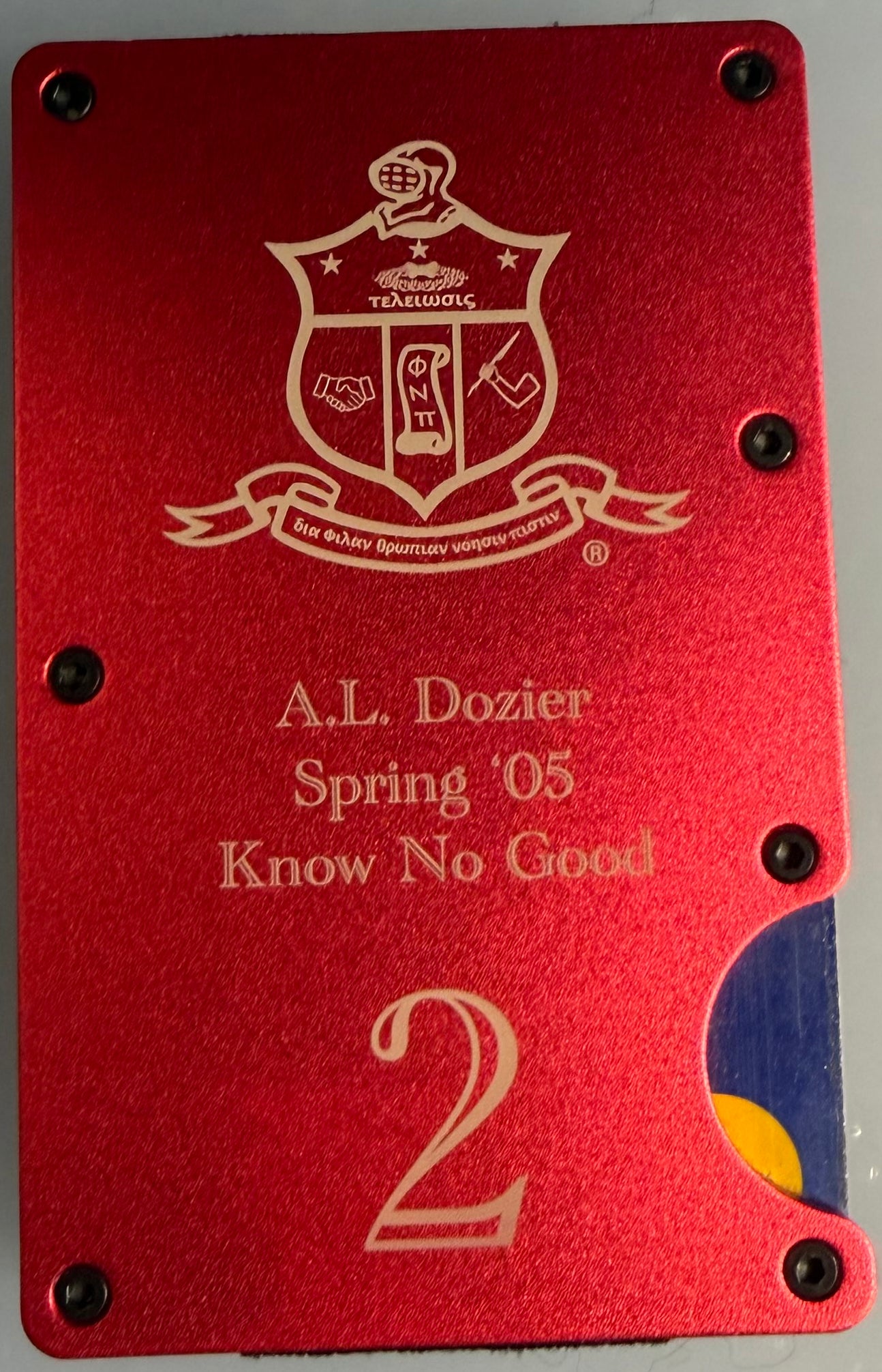 Kappa Alpha Psi Fraternity RFID Wallet