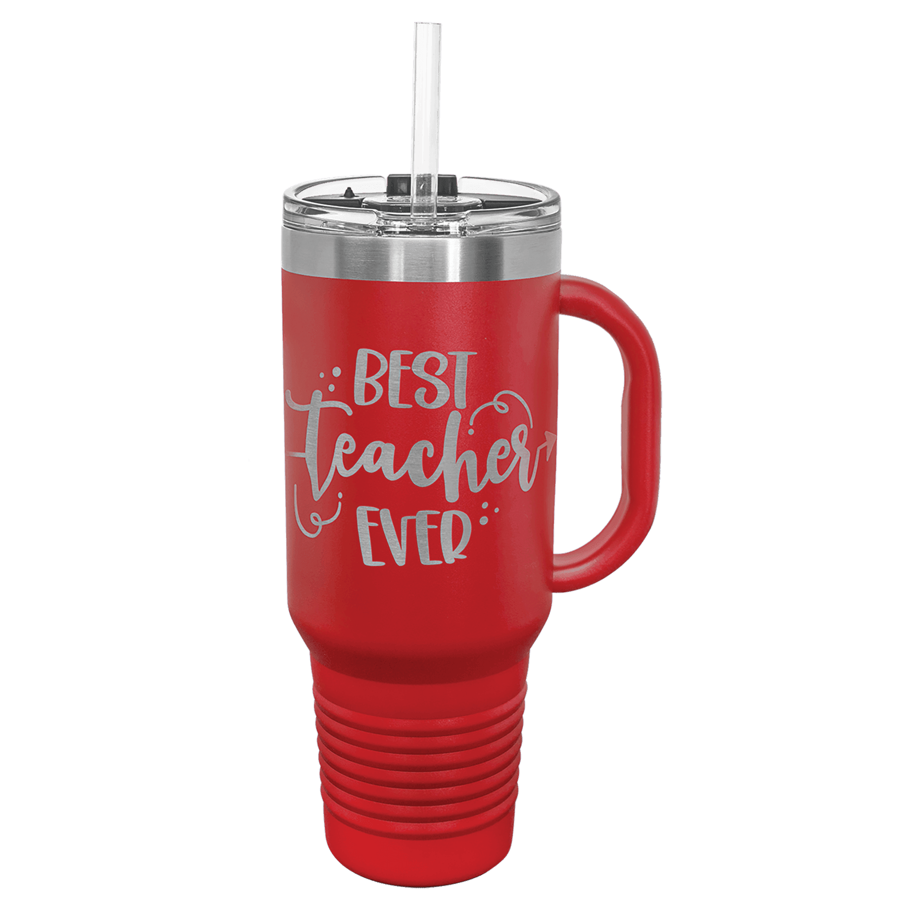 40oz Red Travel Mug with Straw - Whoa, Jody Boy!