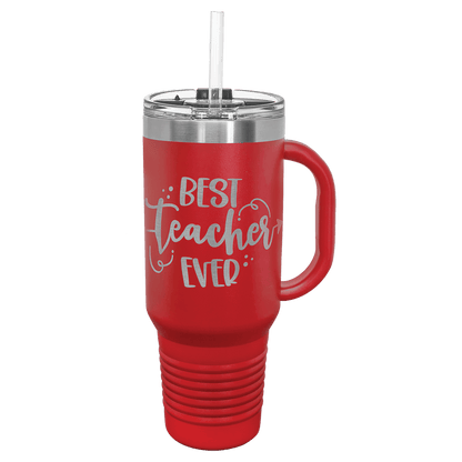 40oz Red Travel Mug with Straw - Whoa, Jody Boy!