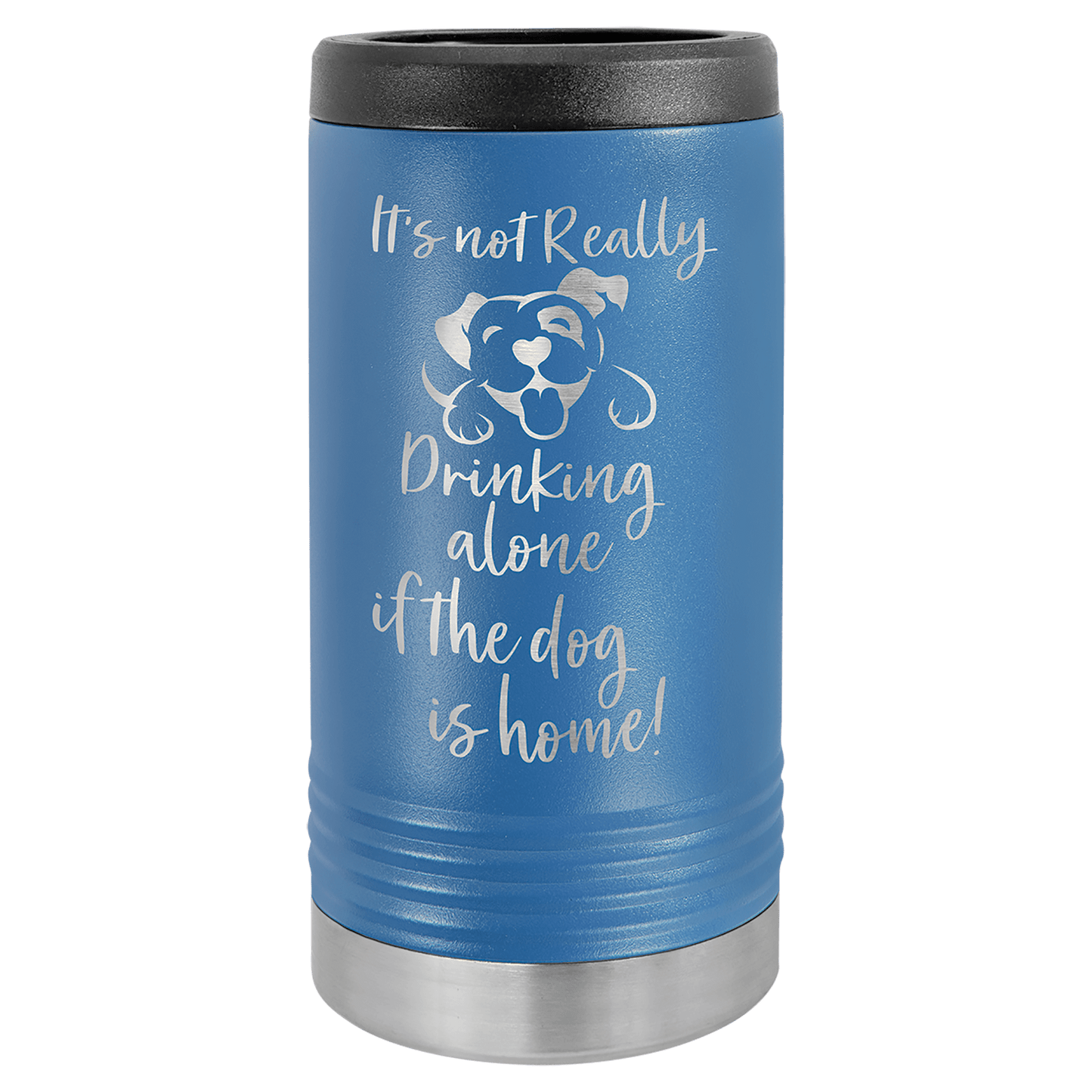 12oz Royal Blue Slim Can Cooler - Whoa, Jody Boy!