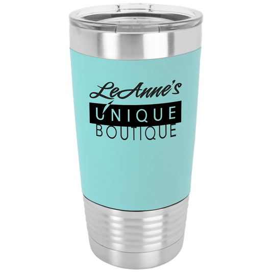 20oz Teal/Black Silicone Grip Tumbler - Whoa, Jody Boy!