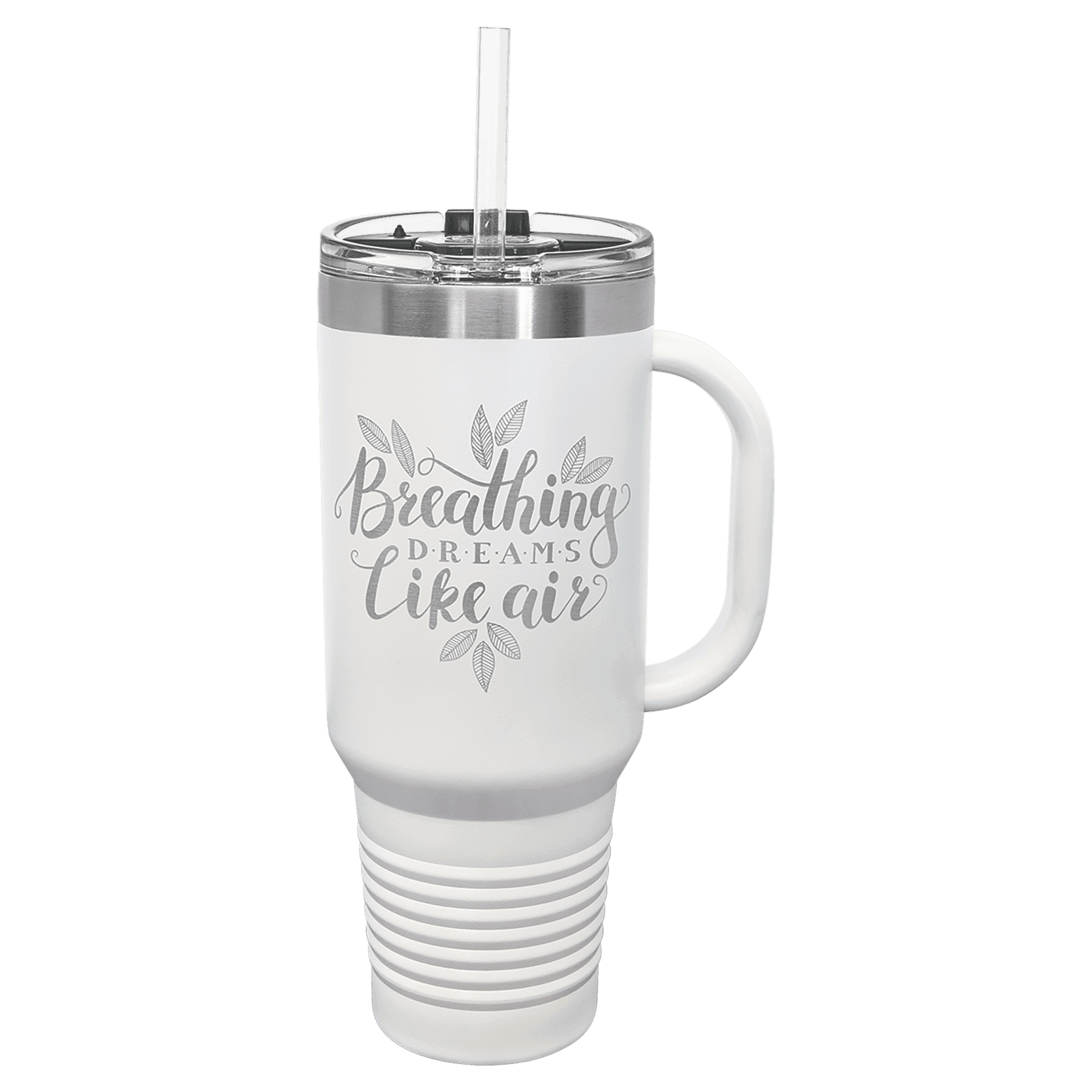 40oz White Travel Mug with Straw - Whoa, Jody Boy!