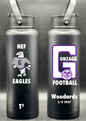 Gonzaga College High School 40 oz RTIC Water Bottle Custom