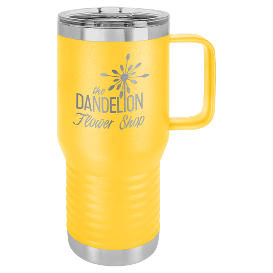 Custom 20oz Yellow Travel Mug - Whoa, Jody Boy!