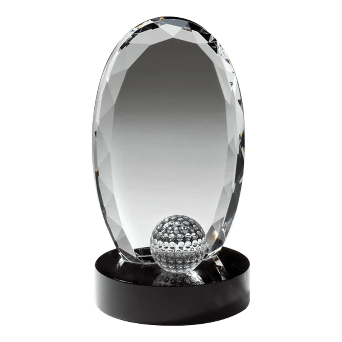 Crystal Oval Golf Trophy - Whoa, Jody Boy!