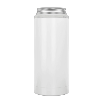 12oz Ice White SIC Slim Can Cooler - Whoa, Jody Boy!