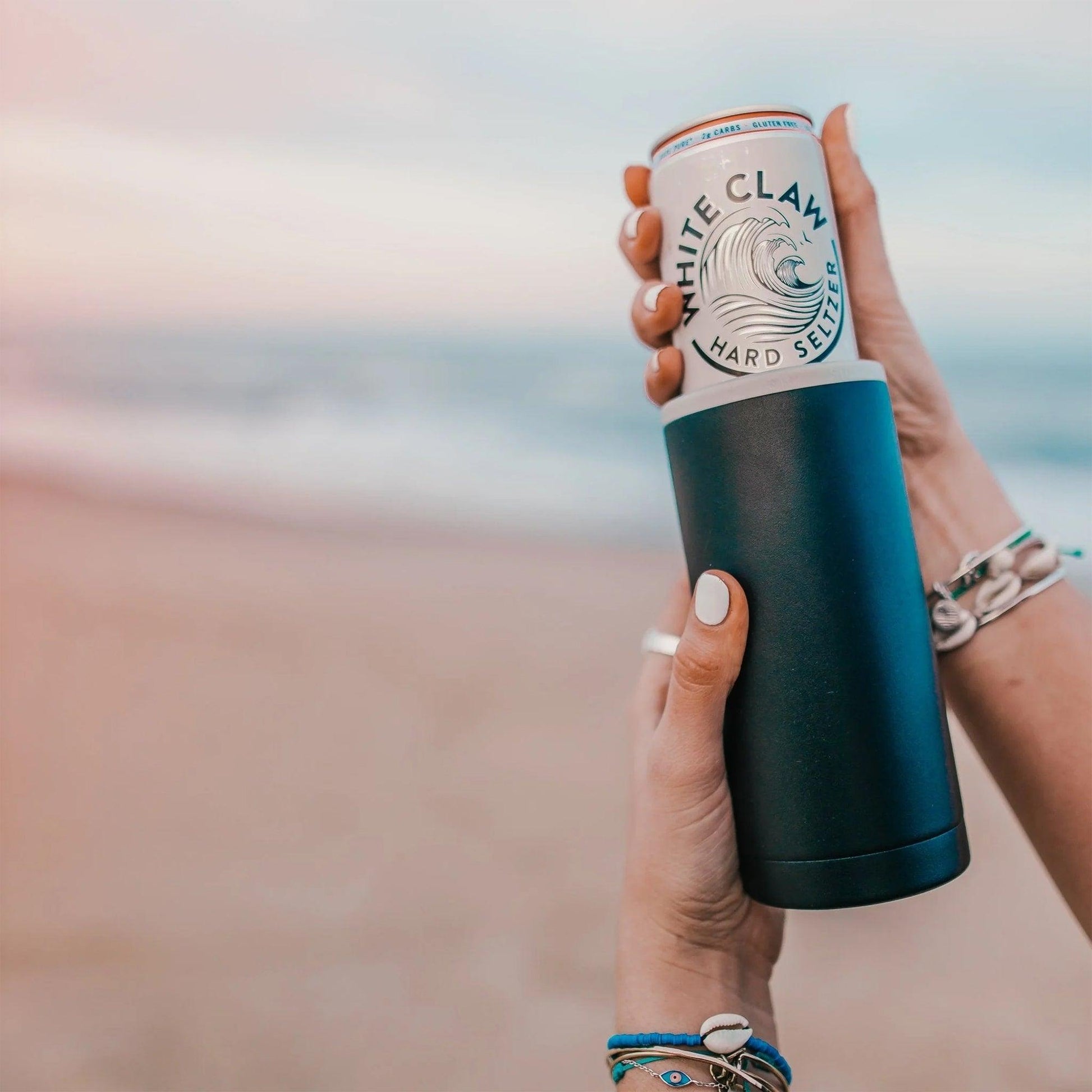 12oz Ice White SIC Slim Can Cooler - Whoa, Jody Boy!