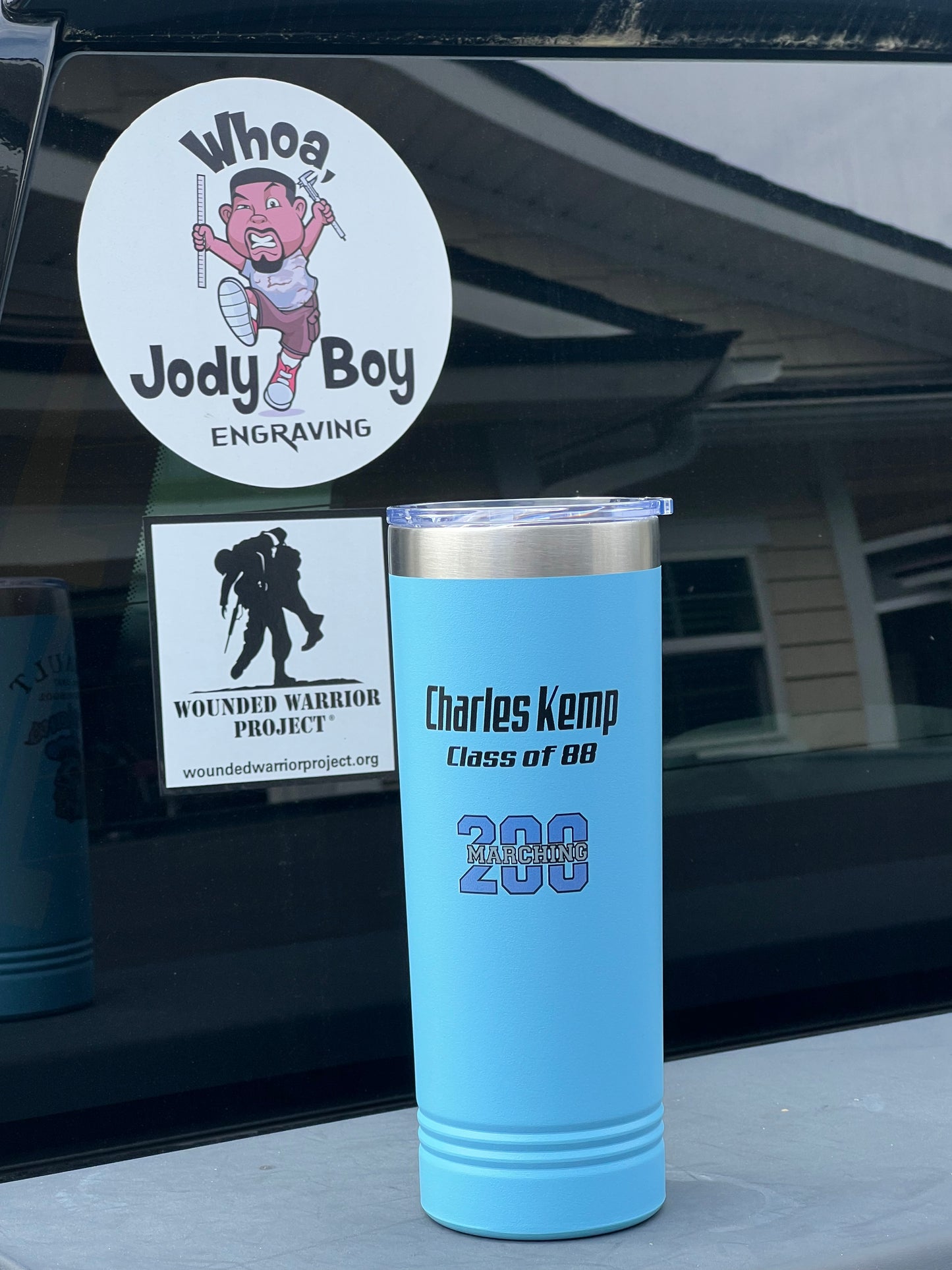 Ribault High School 22oz Skinny Tumblers - Whoa, Jody Boy!