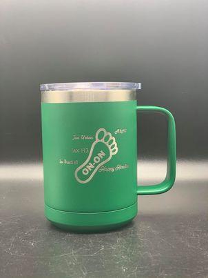 H3 15 oz. Coffee Mug Insulated  with Slider Lid (Personalized Engraving) - Whoa, Jody Boy!