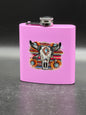 6 oz. Powder Coated Stainless Steel Flask (Custom Laser Etch or UV Print) - Whoa, Jody Boy!