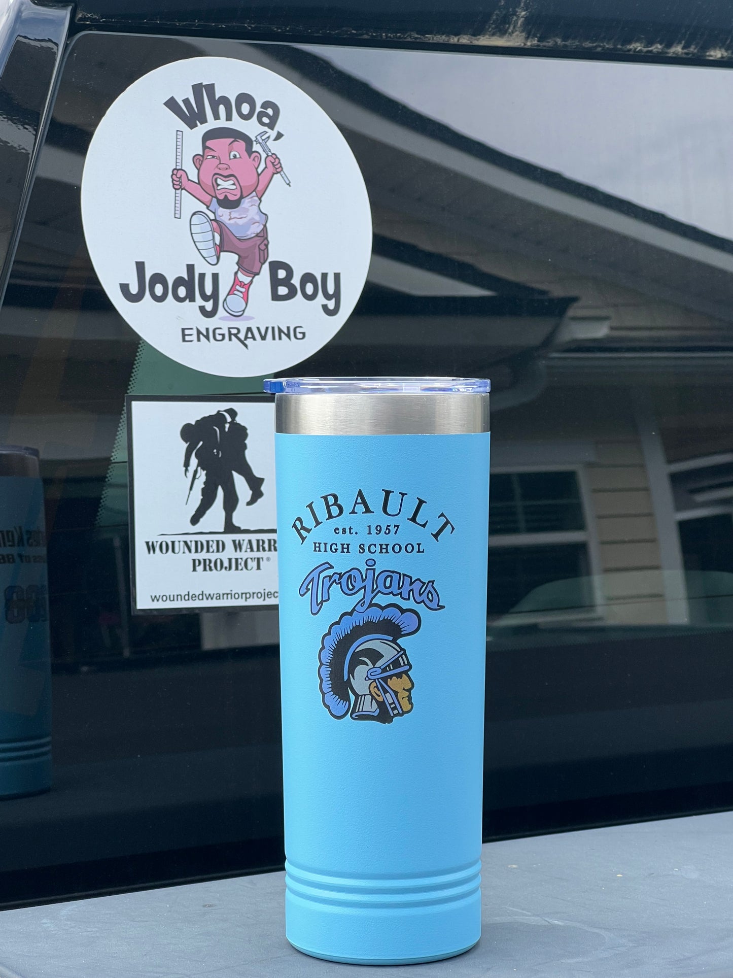 Ribault High School 22 oz. Polar Camel Skinny Tumblers with Slider Lid