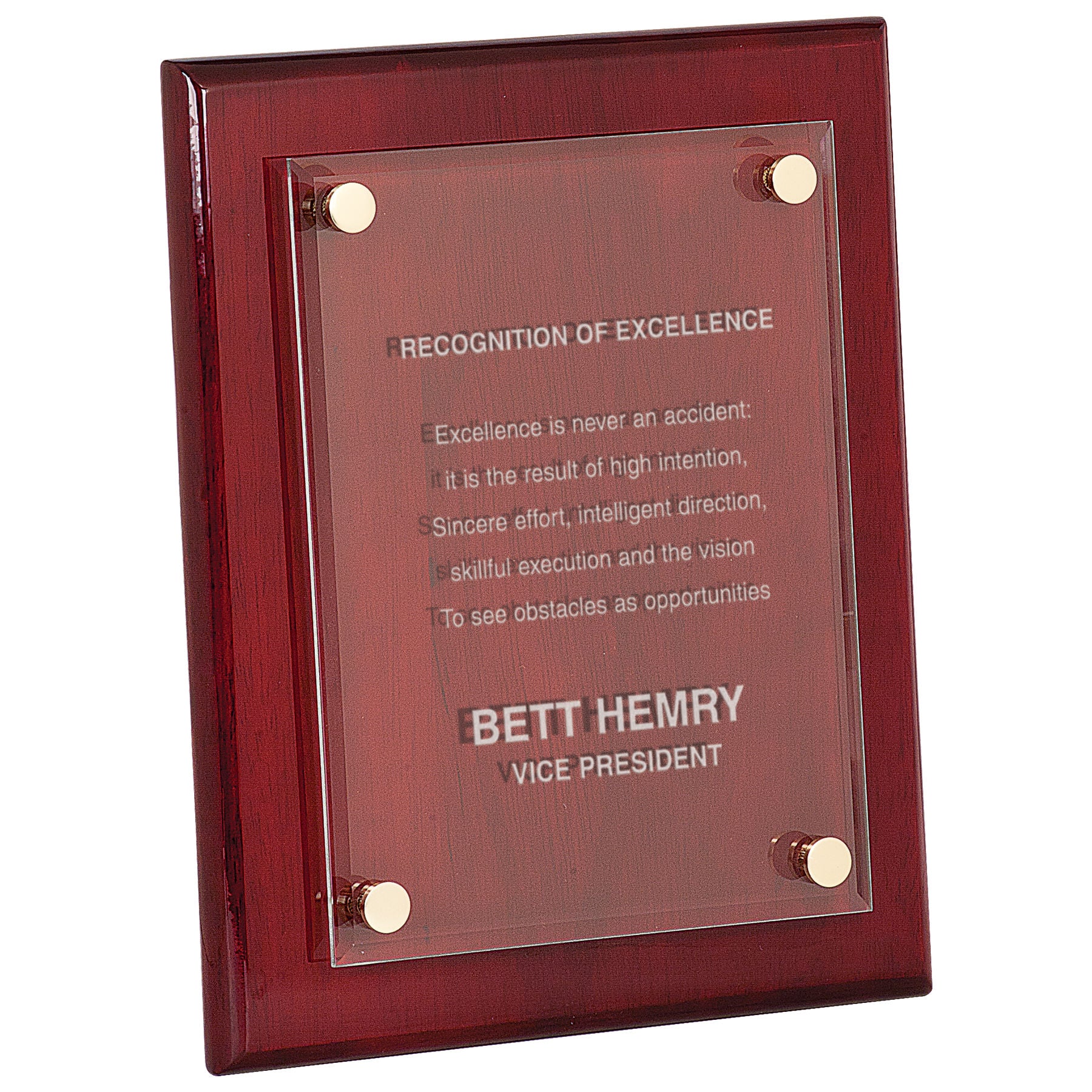 Floating Glass Plaque - 9x12" - Whoa, Jody Boy!