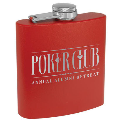 H3 6 oz. Powder Coated Stainless Steel Flask (Personalized)