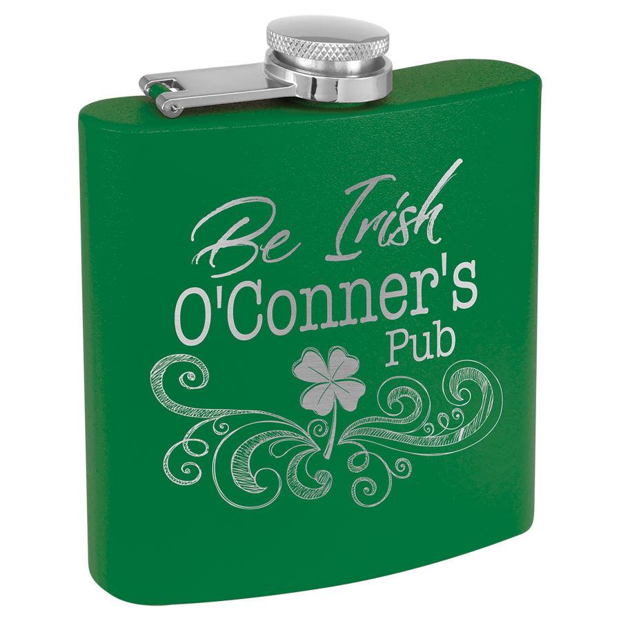 H3 6 oz. Powder Coated Stainless Steel Flask (Personalized) - Whoa, Jody Boy!