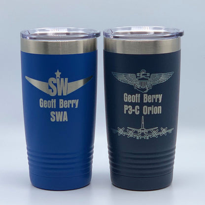 Masonic Designs 20 oz. Polar Camel Ringneck Tumblers (Personalized Engraving) - Whoa, Jody Boy!