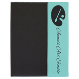 ΔΣΘ / Delta Sigma Theta Sorority, Inc.® Laserable Leatherette and Canvas Portfolio with Notepad Included