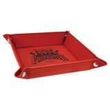 Kappa Alpha Psi ΚΑΨ 6" x 6" Laserable Leatherette Snap Up Tray with Snaps