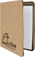 ΔΣΘ / Delta Sigma Theta Sorority, Inc.® Laserable Leatherette Portfolio with Zipper Notepad Included