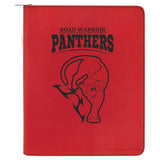 Laserable Leatherette Portfolio with Zipper Notepad Included