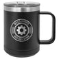 Masonic Designs 15 oz. Coffee Mug Insulated with Slider Lid (Personalized Engraving) - Whoa, Jody Boy!