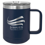 15 oz. Coffee Mug Insulated  with Slider Lid (Personalized Engraving)