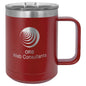 Masonic Designs 15 oz. Coffee Mug Insulated with Slider Lid (Personalized Engraving) - Whoa, Jody Boy!