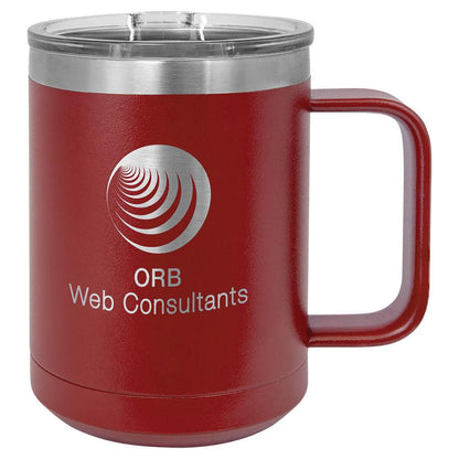 H3 15 oz. Coffee Mug Insulated  with Slider Lid (Personalized Engraving) - Whoa, Jody Boy!