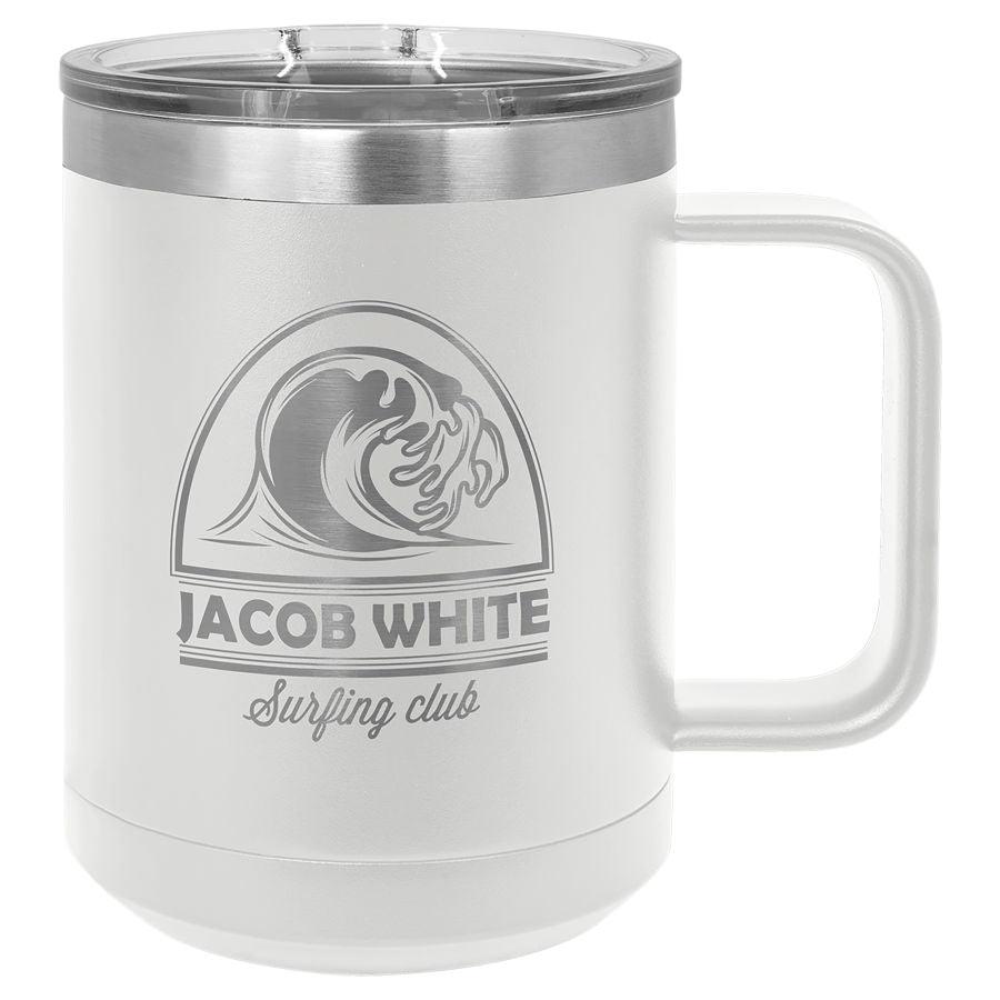 H3 15 oz. Coffee Mug Insulated  with Slider Lid (Personalized Engraving)