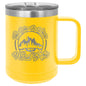 Masonic Designs 15 oz. Coffee Mug Insulated with Slider Lid (Personalized Engraving) - Whoa, Jody Boy!