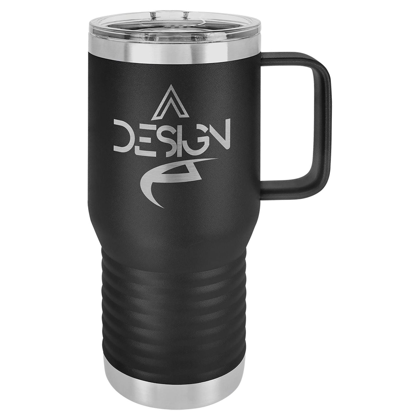 H3 20 oz. Polar Camel Insulated Traveler Coffee Mug with Handle and Slider Lid (Personalized Engraving)