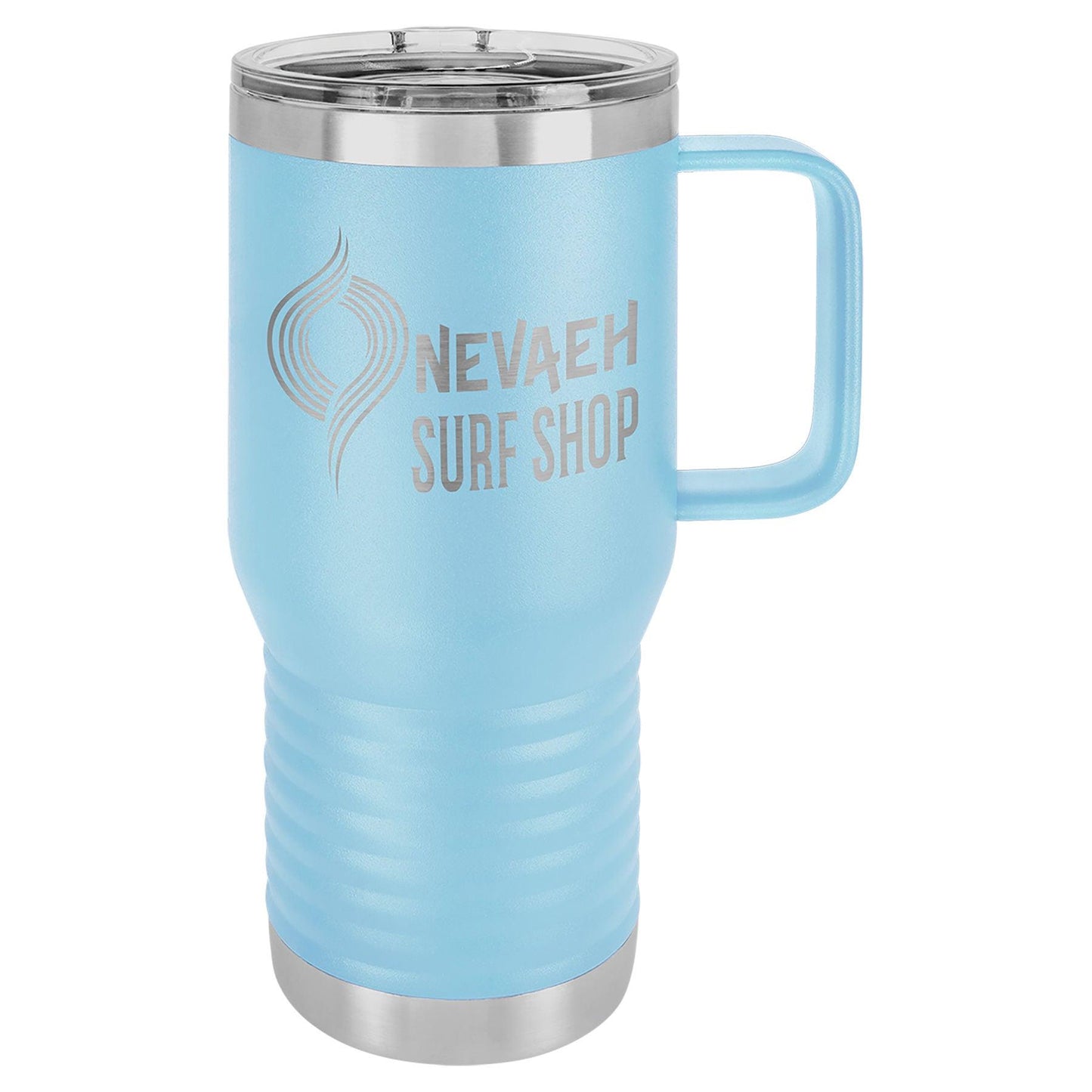 H3 20 oz. Polar Camel Insulated Traveler Coffee Mug with Handle and Slider Lid (Personalized Engraving) - Whoa, Jody Boy!