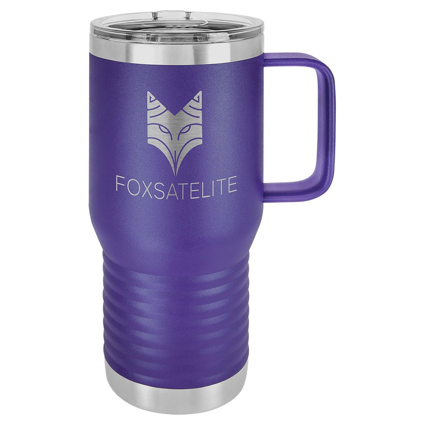 H3 20 oz. Polar Camel Insulated Traveler Coffee Mug with Handle and Slider Lid (Personalized Engraving) - Whoa, Jody Boy!