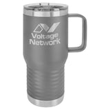 20 oz. Polar Camel Insulated Traveler Coffee Mug with Handle and Slider Lid (Custom Laser Etch Only)