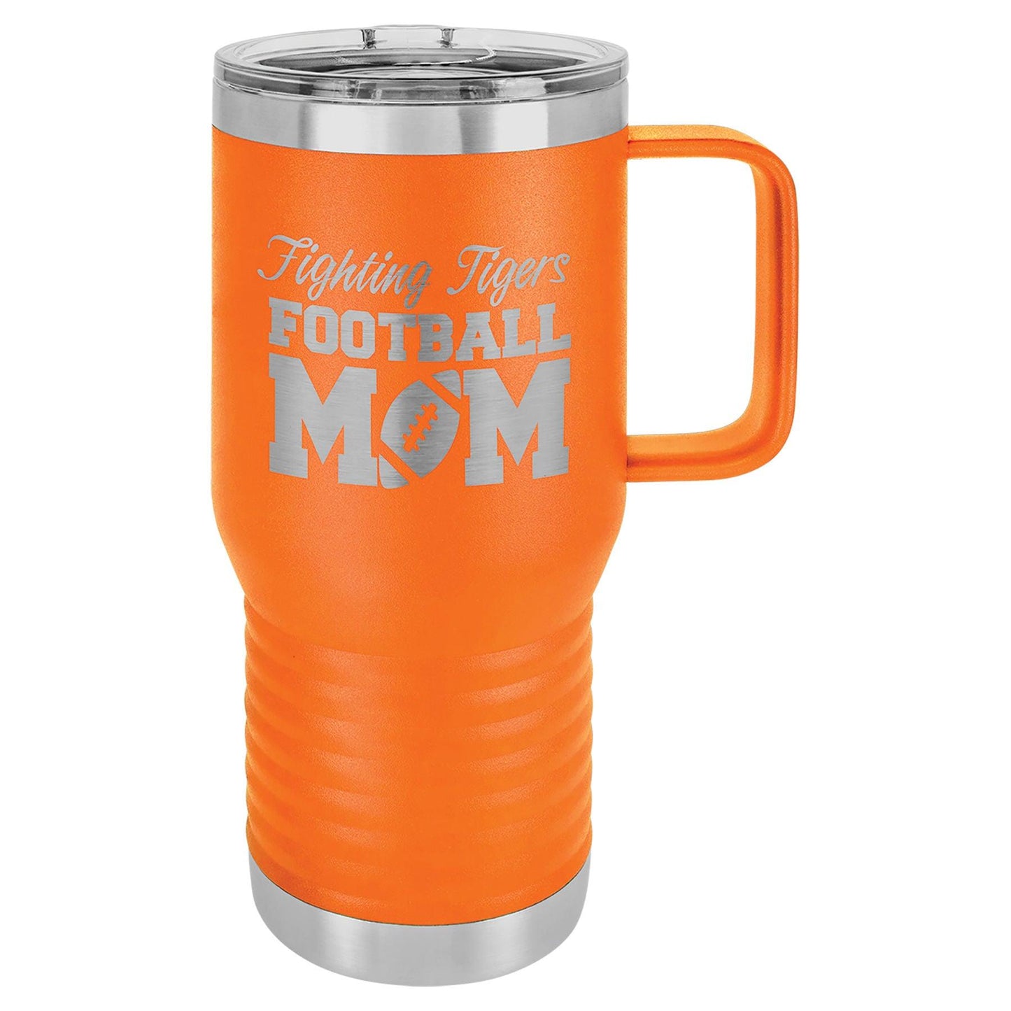 H3 20 oz. Polar Camel Insulated Traveler Coffee Mug with Handle and Slider Lid (Personalized Engraving) - Whoa, Jody Boy!