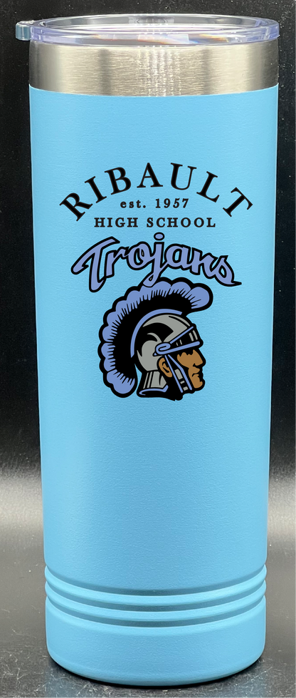 Ribault High School 22 oz. Polar Camel Skinny Tumblers with Slider Lid