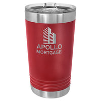 Masonic Designs 16 oz. Polar Camel Pint with Slider Lid (Personalized Engraving)