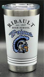 Ribault High School 16 oz. Polar Camel Pint with Slider Lid Customized