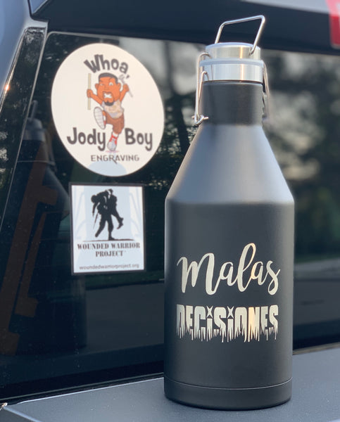 64 oz. Polar Camel Stainless Steel Vacuum Insulated Growler with Swing-Top Lid (Personalized Engraving)