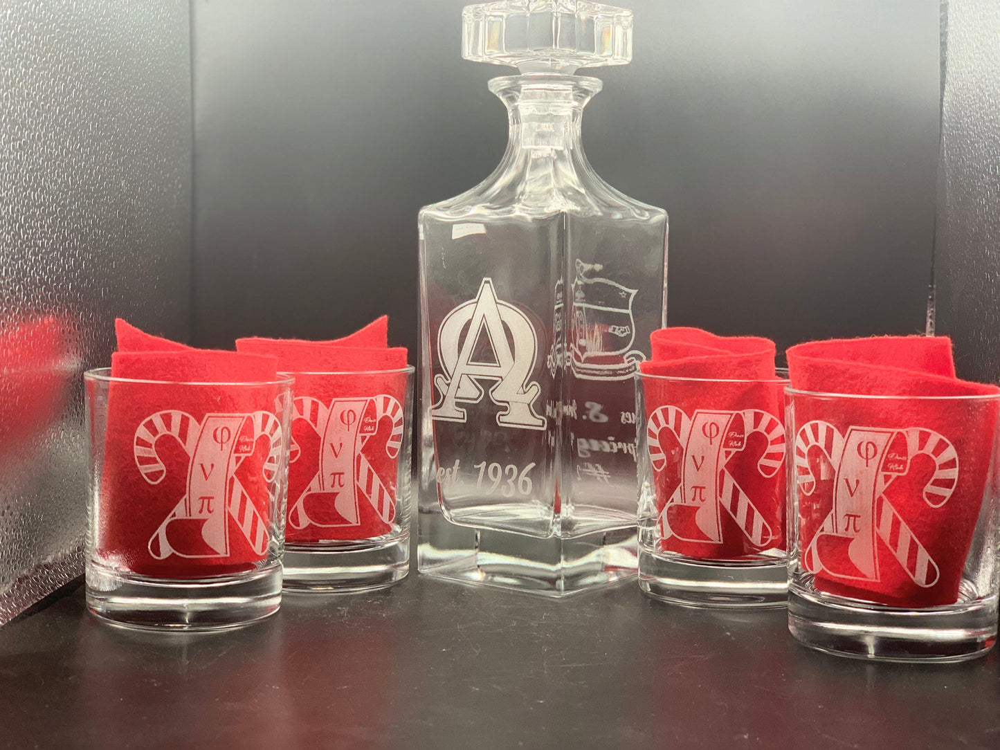 Kappa Alpha Psi Decanter Set - Whoa, Jody Boy!