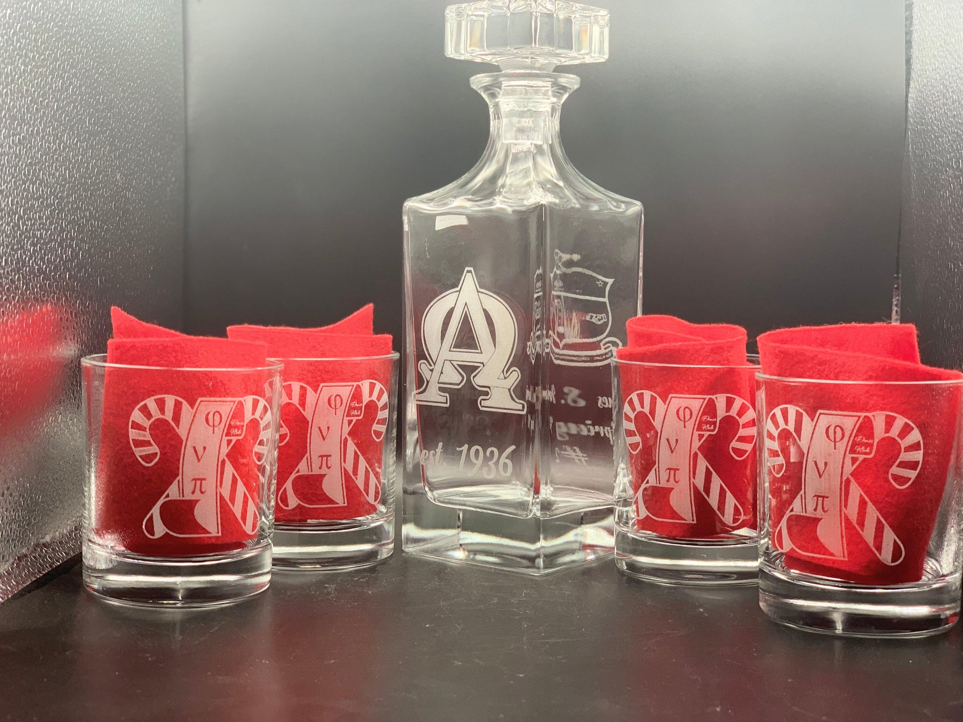 Kappa Alpha Psi Decanter Set - Whoa, Jody Boy!