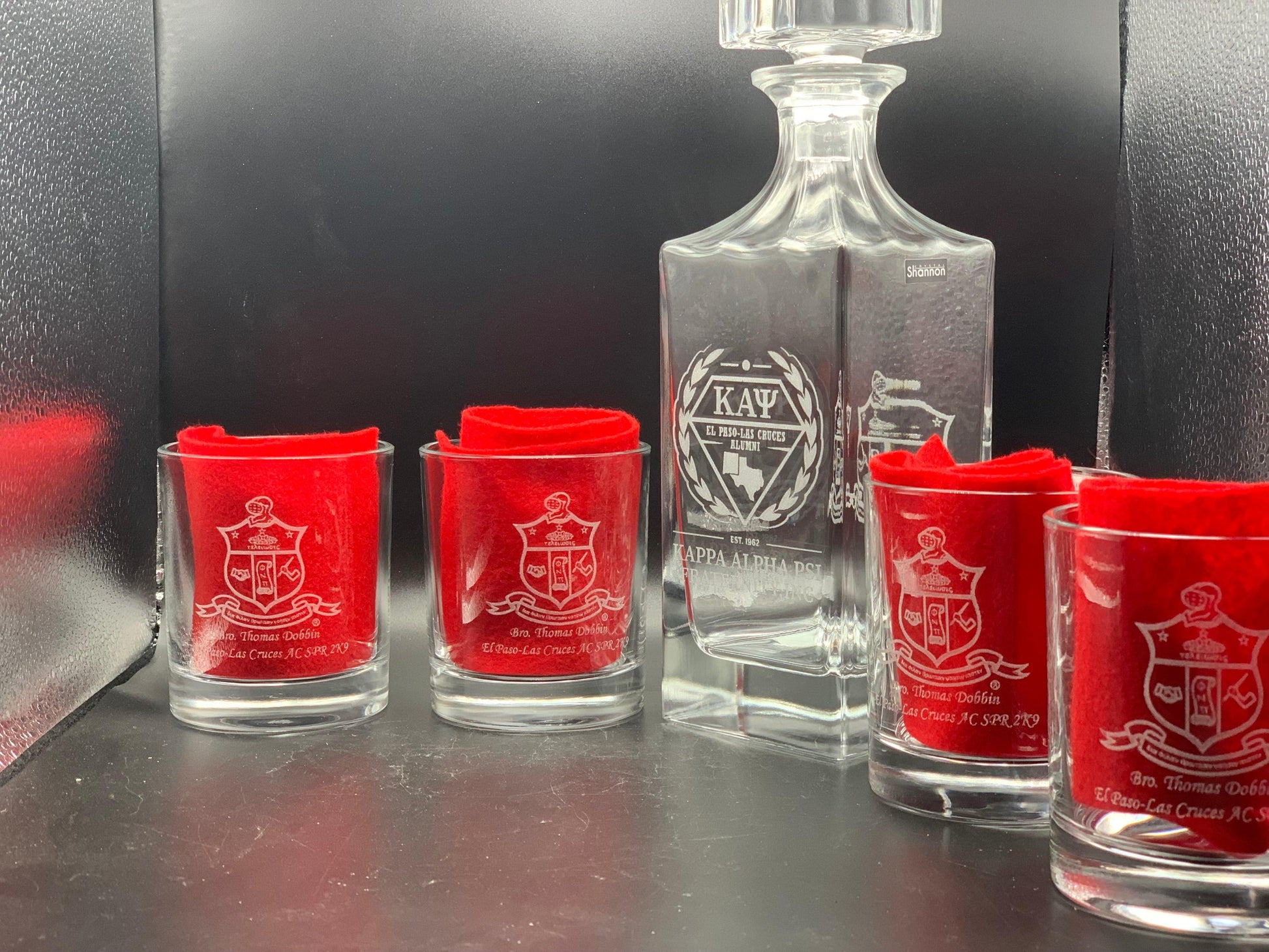 Kappa Alpha Psi Decanter Set - Whoa, Jody Boy!