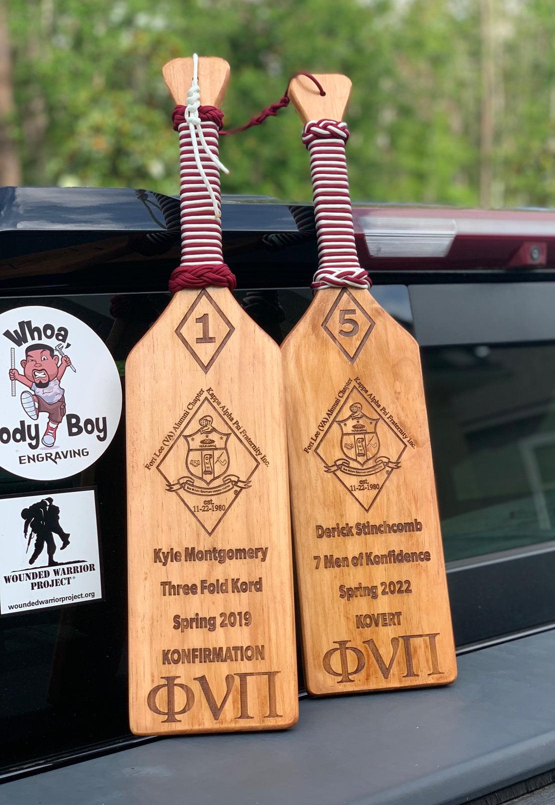 Kappa Alpha Psi Achievement Paddle - Whoa, Jody Boy!