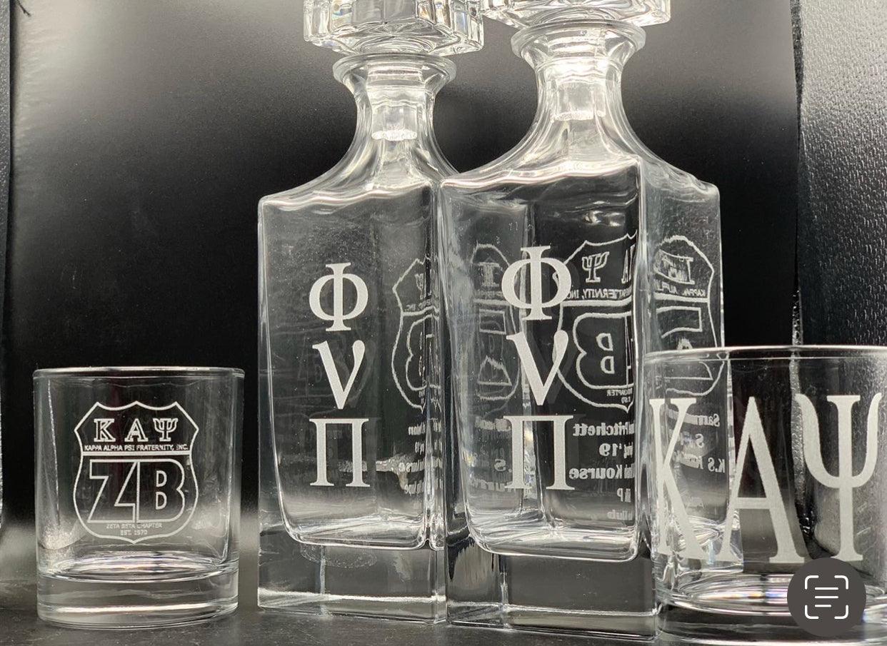 Kappa Alpha Psi Decanter Set - Whoa, Jody Boy!