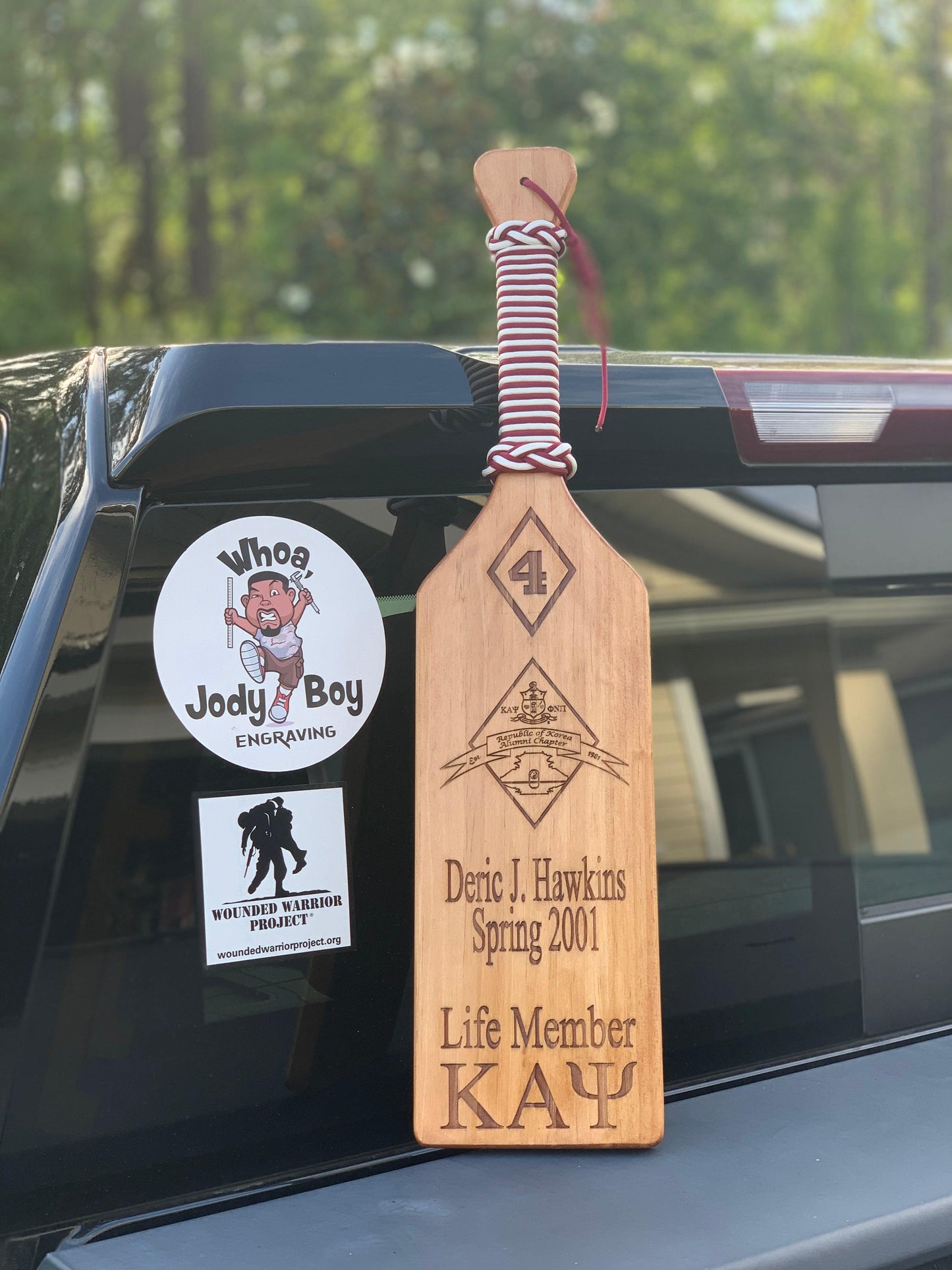 Kappa Alpha Psi Achievement Paddle - Whoa, Jody Boy!