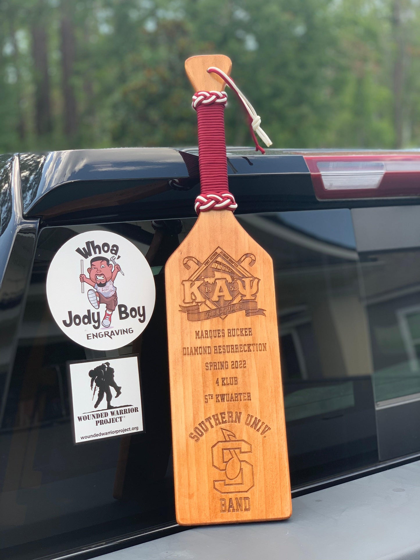 Kappa Alpha Psi Achievement Paddle - Whoa, Jody Boy!