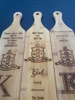 ΚΑΨ 22" x 4" Bamboo Paddle for Commemoration of Achievement
